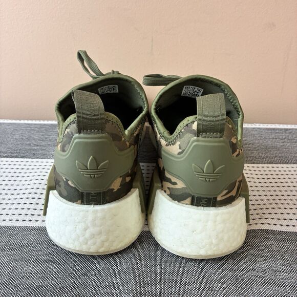 Adidas NMD R1 Green Camouflage Unisex Women’s Shoes Size 8.5-9 Men’s 7 - Picture 5 of 8